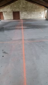 Skæring af betongulve